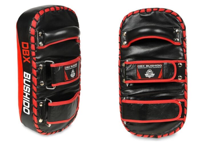 Thai mitts PAO - muay thai kickboksing naturlig skinn Bushido