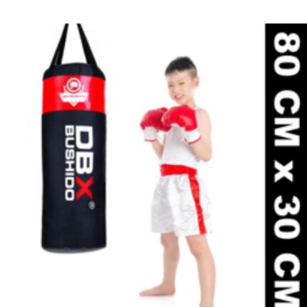 Profesjonell boksesekk for barn og ungde 15 kg rød Bushido 80cm x 30cm