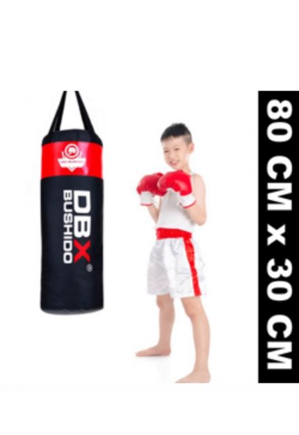 Profesjonell boksesekk for barn og ungde 15 kg rød Bushido 80cm x 30cm