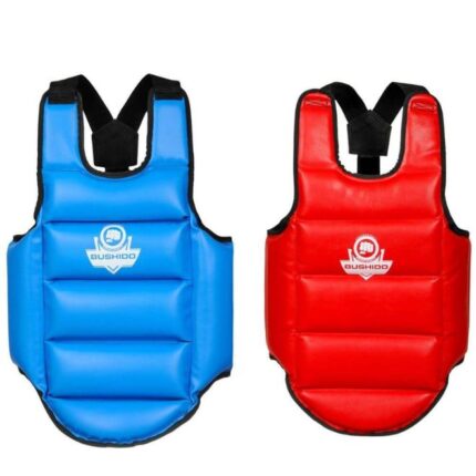 Dobbeltsidig brystbeskyttelse "blå - rød" DBX Bushido