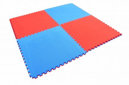 Treningsmatte med sikkerhetssertifikat - 1 x 1 m Puzzle - Tatami 4 cm