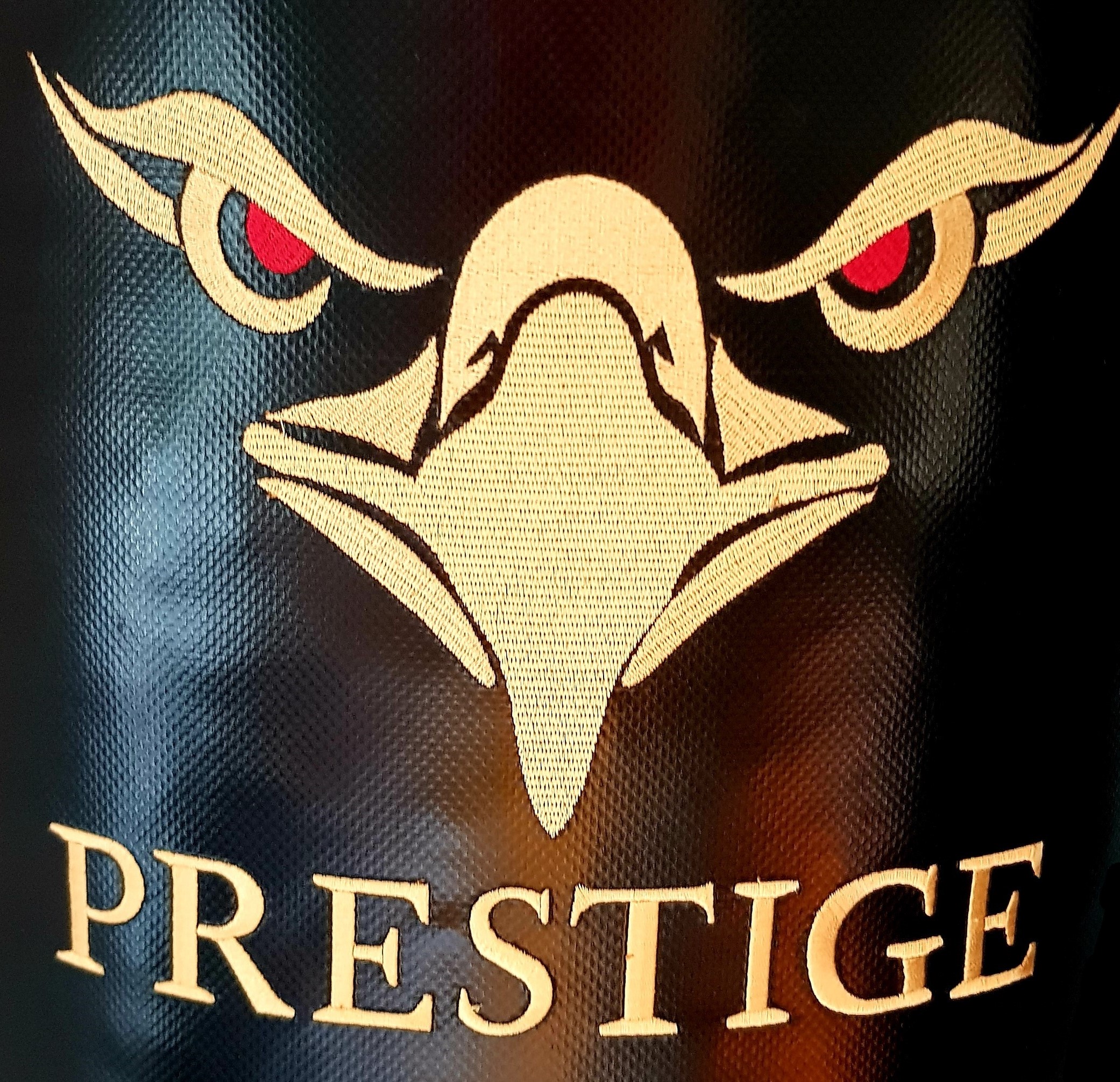 Carbon profesjonell boksesekk HEAVY BAG 180x45cm - 68kg Prestige broderi logo