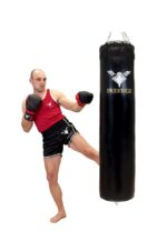 Carbon profesjonell boksesekk 150x45cm - 49kg Prestige - maskin fylt