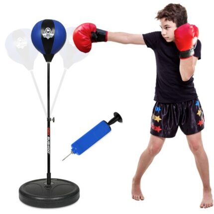 Stående boxing punching ball for barn 72-102cm Bushido blå
