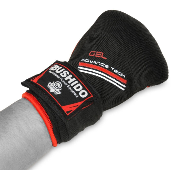 Bushido gelhansker, boksing bandasjer S/M