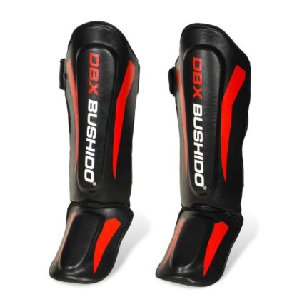 Muay thai shin guards Bushido "RED PREDATOR"
