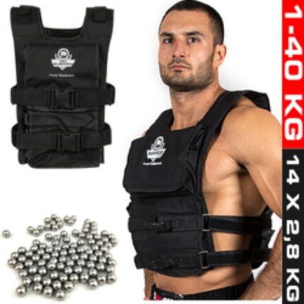 Vektvest 40 kg (14 x 2.85 kg) belastet vest med vekt weight vest