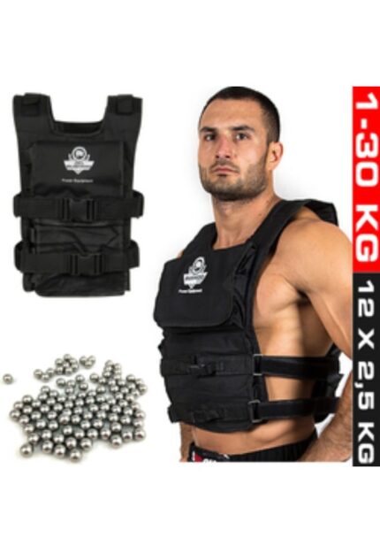 Weight vest 30 kg (12 x 2.5 kg) loaded vest with weight weight vest