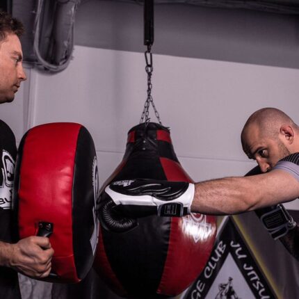 Rundt treningsskjold 40 cm diameter og 20 cm tykkelse under trening