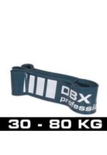 Treningsbånd PowerBand 64 - Forsterket mørke blå 30-80KG