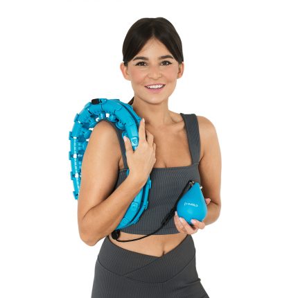 Smart hula hoop with Weight Ball - Adjustable blue