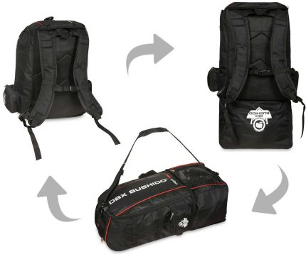 Martial arts 3 in 1 training bag – Backpack + Bag + Travel bag up to 90 litres