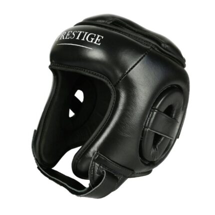 BLACK boksehjelm i kuskinn