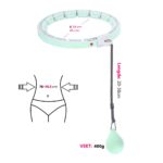 Smart hula hoop med Vektball – Justerbar grønn med LCD-teller