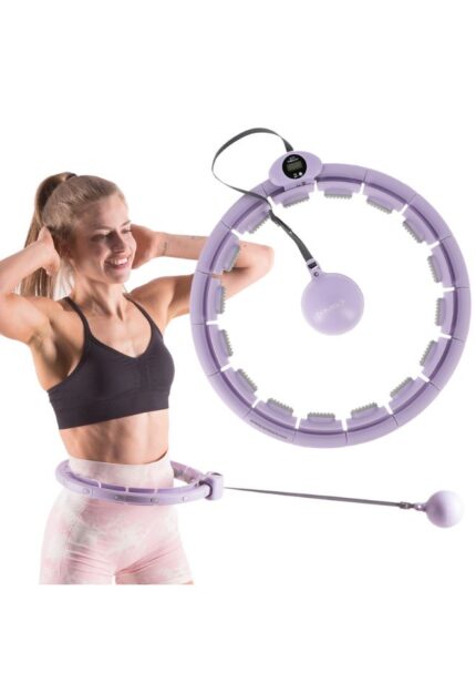 HHW09 Smart hula hoop with Weight Ball - Adjustable purple