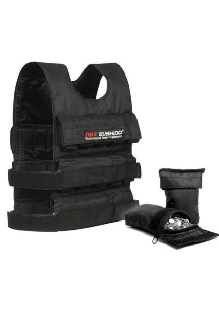 40 kg (40 x 1 kg) weight vest - Adjustable weight training vest - Black