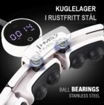 HHM16 Hula hoop hvit med magneter og vekt + teller HMS