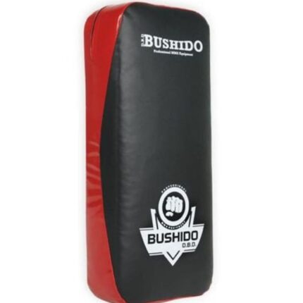 Thai treningsskjold med forlenget profil - svart og rødt T55