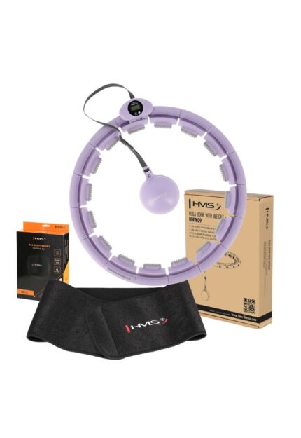 Hula hoop Adjustable purple with LCD counter + belly belt product image