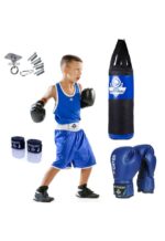 Barn boksesekk sett blå 7 kg + hansker profilbilde