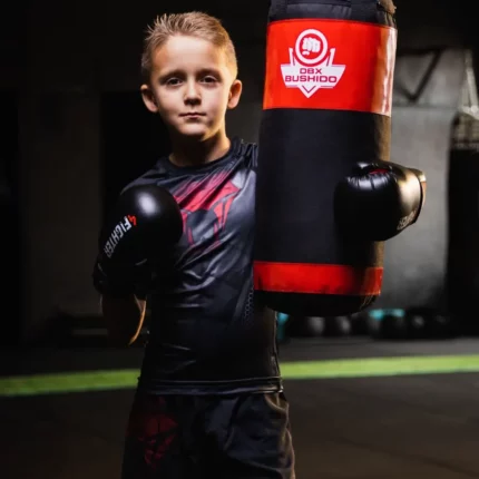 Barn boksesekk sett rød 7 kg + hansker