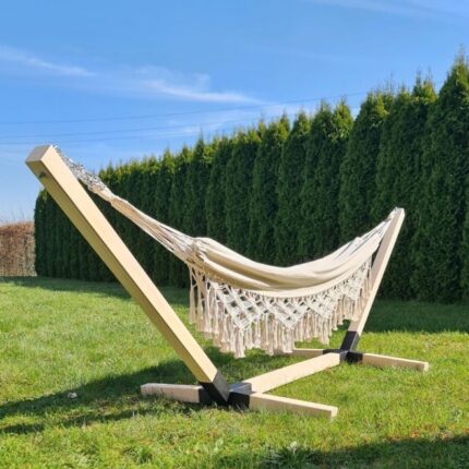 Boho hengekøye med bøkramme PREMIUM stil