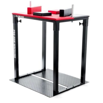 Håndbak bord med metall gulv i syntetisk skinn produktbilde