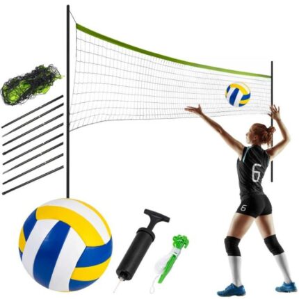 Nett og ramme for volleyball og badminton - 570 cm