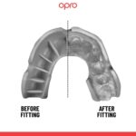 Opro Mouthguard UFC Silver GEN2 White Silver fitting