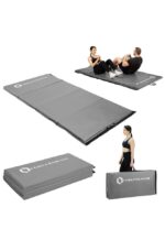 MGS01 Grå Gymnastikk madrass 240cm x 120cm x 5cm sammenleggbare