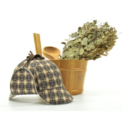 Badstuhatt i filt - Sherlock Holmes - SPA - SAUNA produktbilde