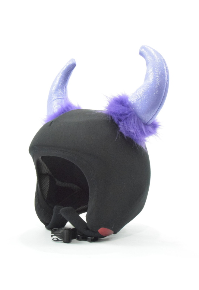 Skihjelm dekorasjon - lue - Horns lilla produktbilde