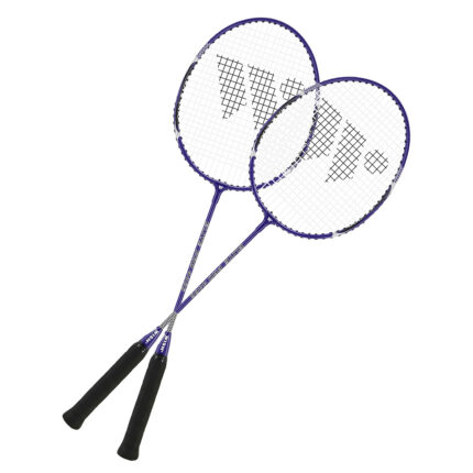 bilde 2 - ALUMTEC 4466 BADMONTON RACKERS SET PURPLE 2 PCS + 3 PCS SHUTTLECKS +NET + LINES VISKE