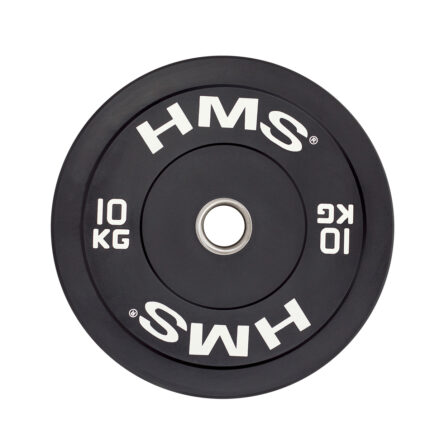 bilde 2 - BBR10 BLACK OLYMPIC PLATE - BUMPER 10 KG HMS
