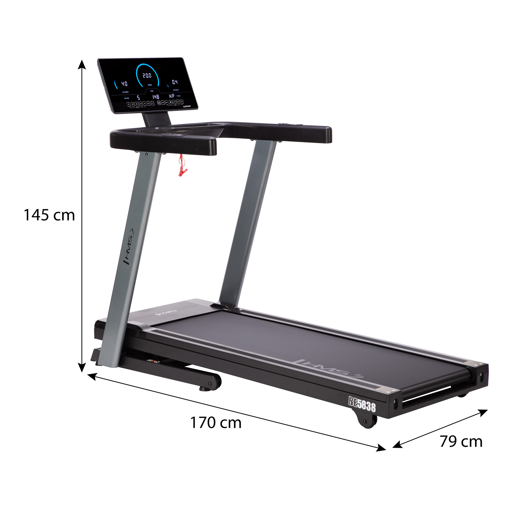 bilde 10 - BE5838 ELEKTRIC TREADMILL HMS PREMIUM