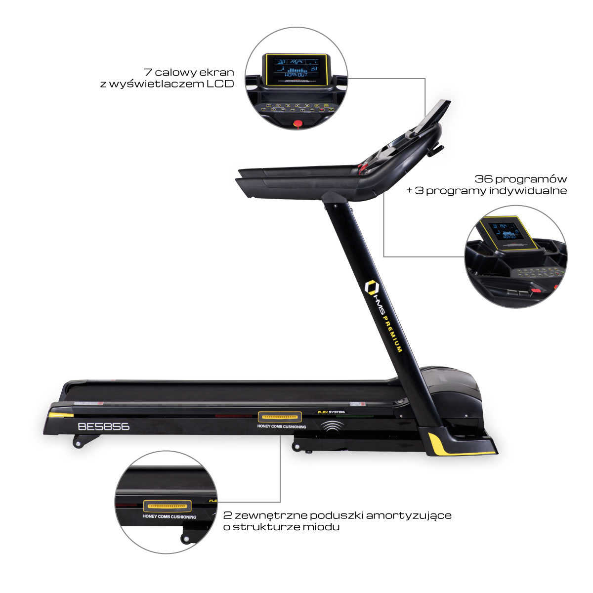 bilde 10 - BE5856 ELEKTRIC TREADMILL HMS PREMIUM