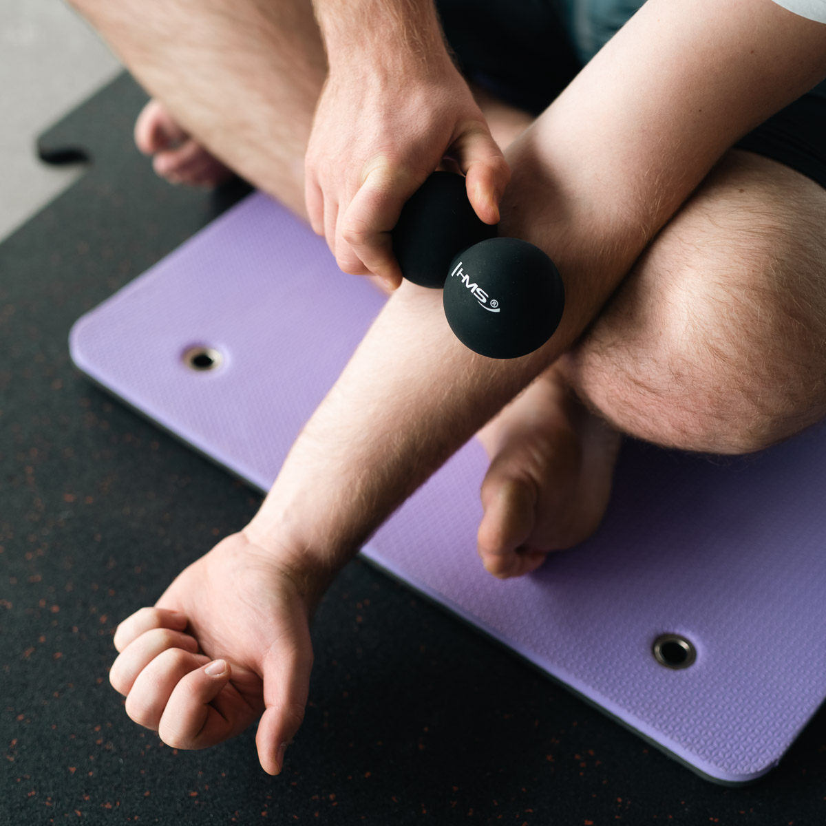 bilde 6 - BLC02 BLACK MASAGE BALL HMS (dobbelt)