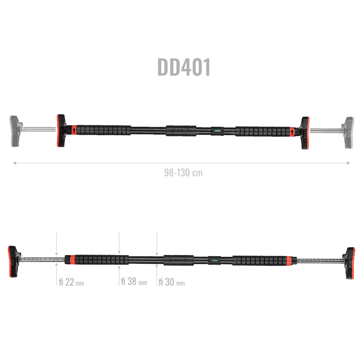 bilde 4 - DD401 DOOR Gym BAR 98-130 CM HMS