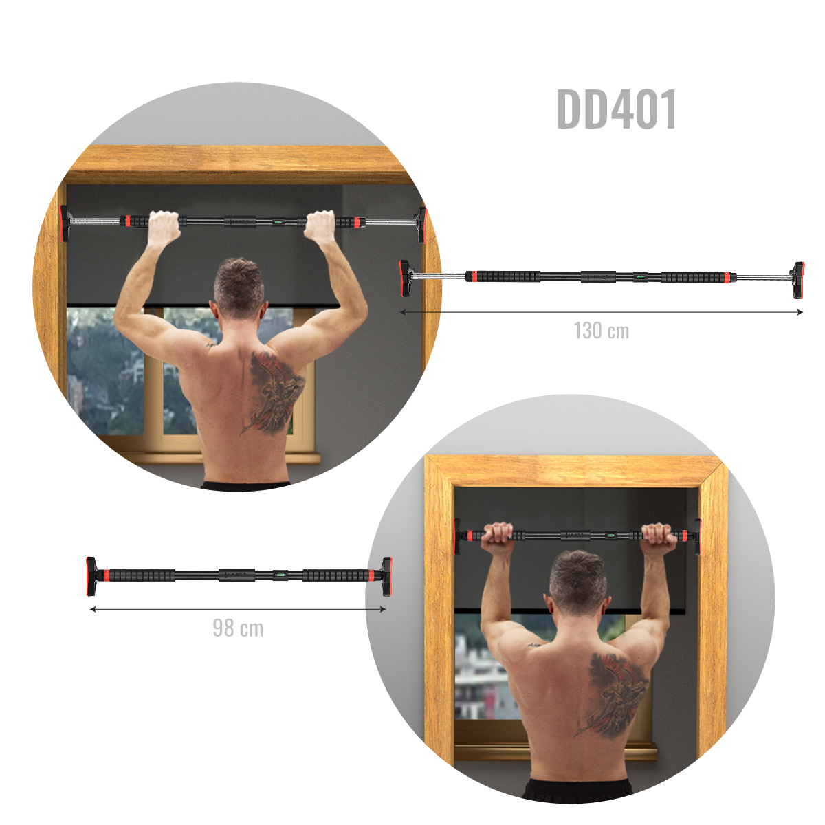 bilde 5 - DD401 DOOR Gym BAR 98-130 CM HMS