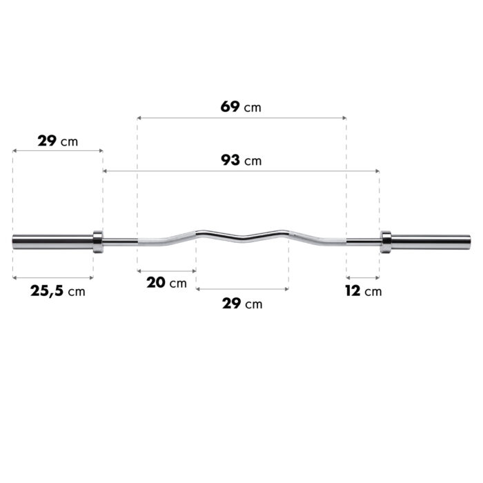 bilde 3 - GOL200 200 KG CURL OLYMPIC BAR