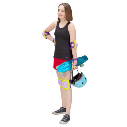 bilde 2 - H704 STØRRELSE L PURPLE-LIME PROTEKTORS SET NILS EXTREME