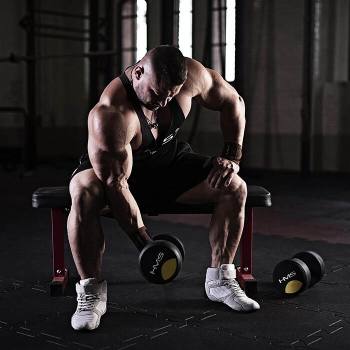 bilde 9 - HG PRO 12 KG RUBBER Dumbbel HMS