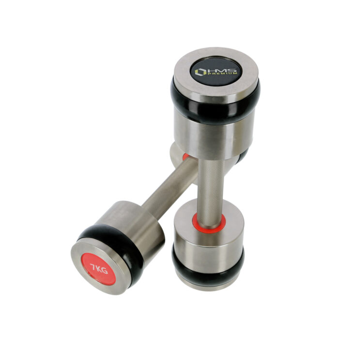 bilde 6 - HH07 CHROMED DUMBEL 2 x 7 KG HMS PREMIUM