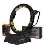bilde 1 - SET HULA HOOP HHM13 BLACK/GOLD MED VEKT OG COUNTER HMS + WAIST SUPPOSED BR163 BLACK EN STORLEK