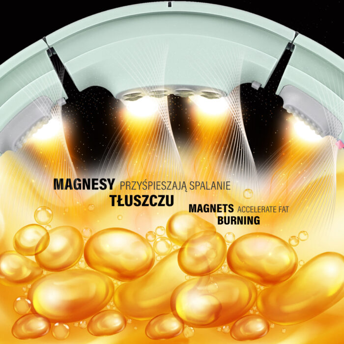 bilde 7 - SET HULA HOOP MAGNETIC GREEN HHM13 Med VEKT + COUNTER HMS + WAIST SUPPORT BR163 RED