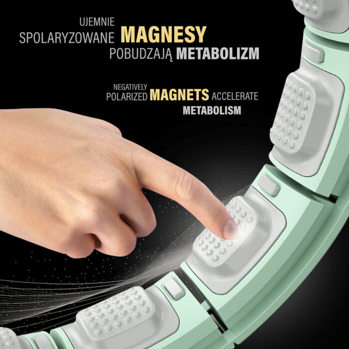 bilde 6 - HHM13 HULA HOOP GREEN MAGNETIC MED VEKT + COUNTER HMS