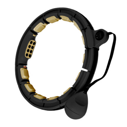 bilde 1 - HHM13 NEW HULA HOOP BLACK/GOLD MAGNETIC MED VEKT + COUNTOR HMS