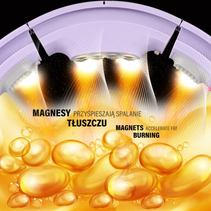 bilde 7 - SET HULA HOOP MAGNETIC VIOLET HHM13 Med VEKT + COUNTER HMS + WAIST SUPPORT BR163 RED