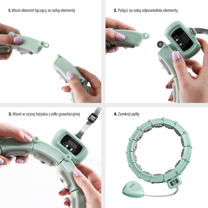 bilde 7 - HHM14 HULA HOOP GREEN MAGNETIC MED VEKT + COUNTER HMS