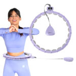 bilde 3 - SET HULA HOOP MAGNETIC VIOLET HHM14 med VEKT + COUNTER HMS + WAIST SUPPORT BR163 BLACK